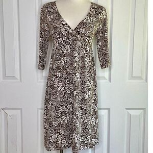 Vintage Forever 21 Brown Floral Dress Size Medium